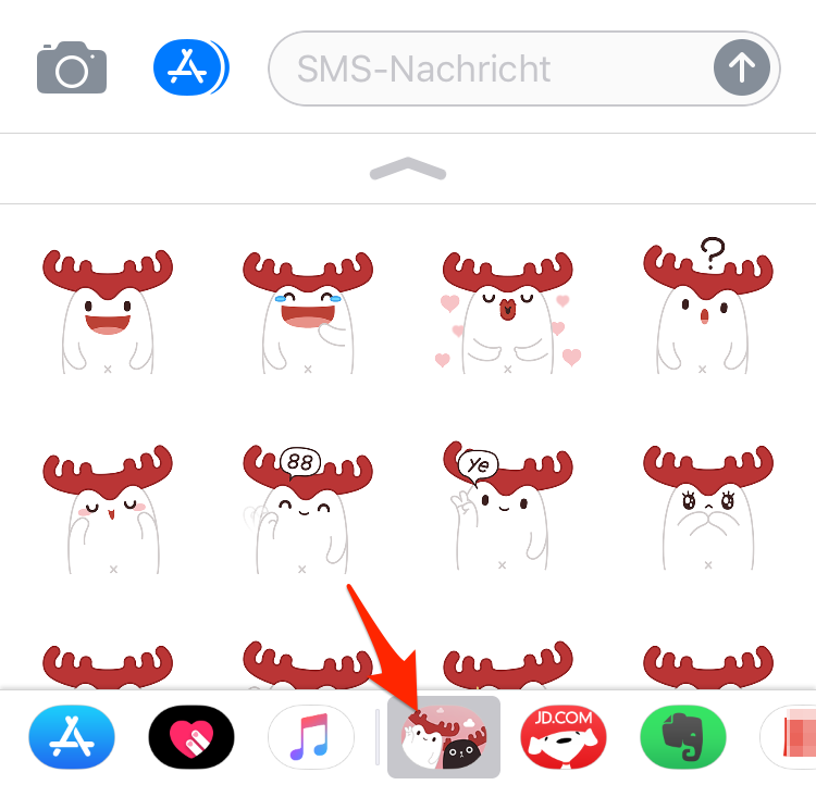  iOS 11 Emojis verwenden – Schritt 3