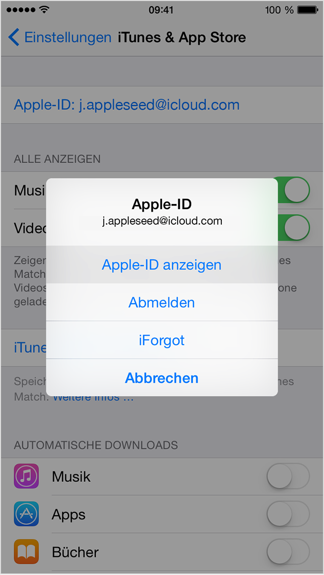 App Store Land ändern