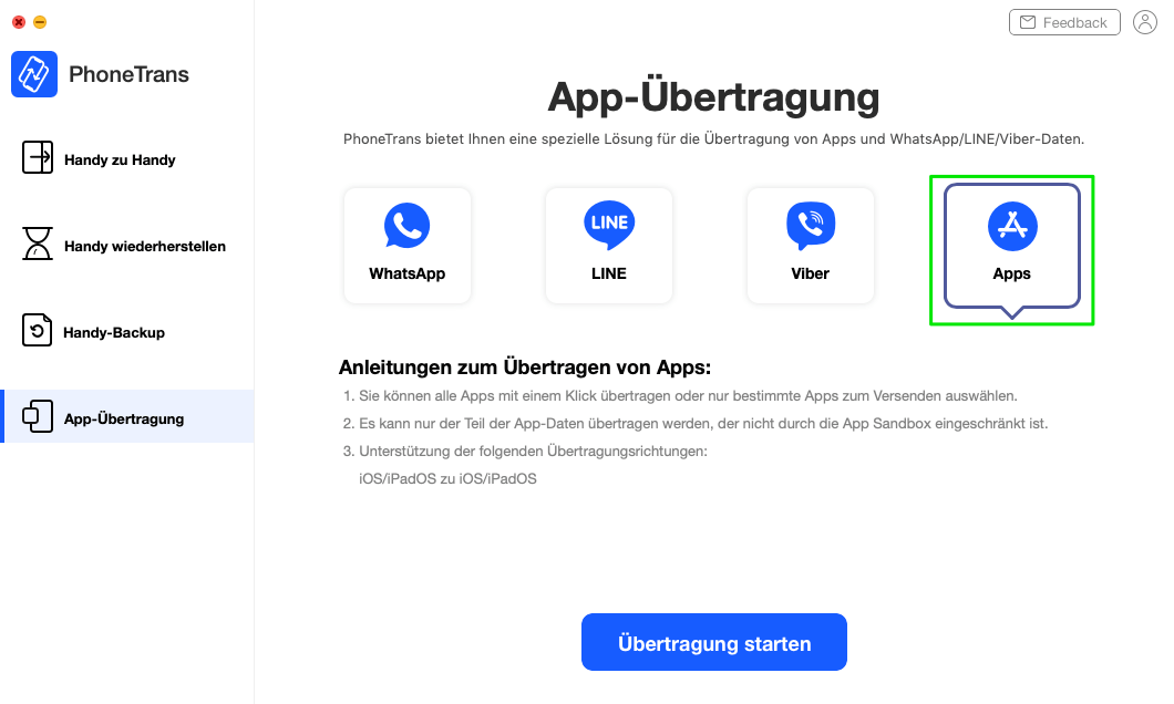 iphone apps anschließen deutsche übersetzung single-minded