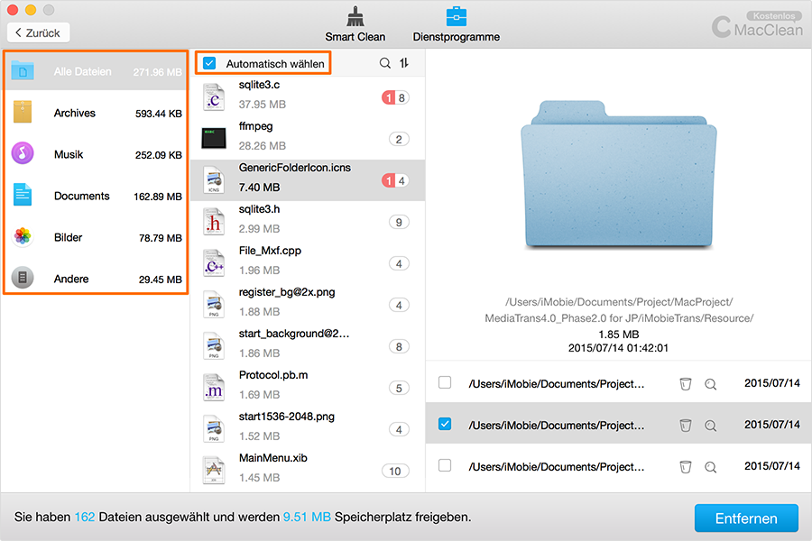 Pre-Check Dateien – Schritt3