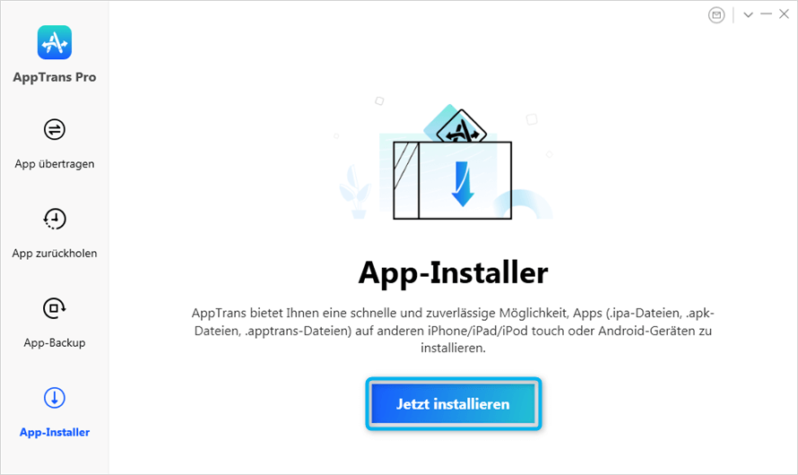 Auf App-Installer klicken