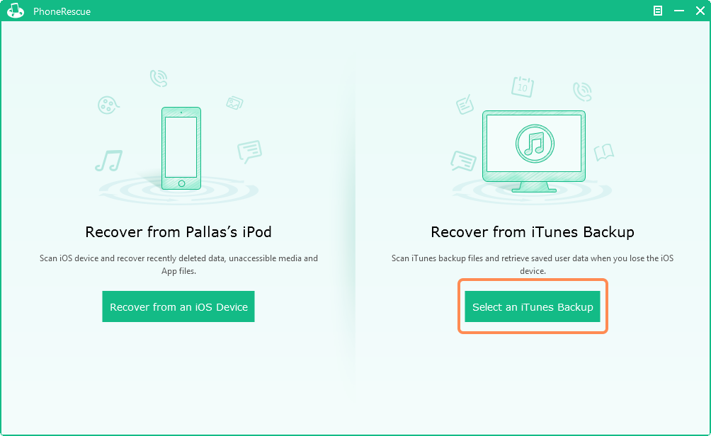 Vom iTunes Backup wiederherstellen