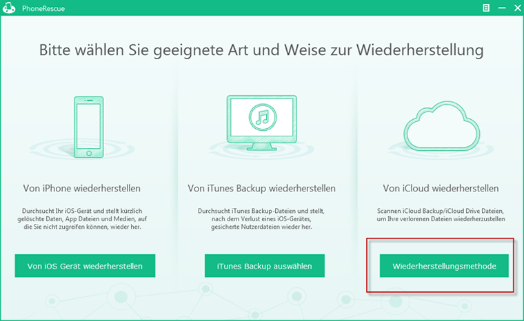 vom iCloud Drive wiederherstellen