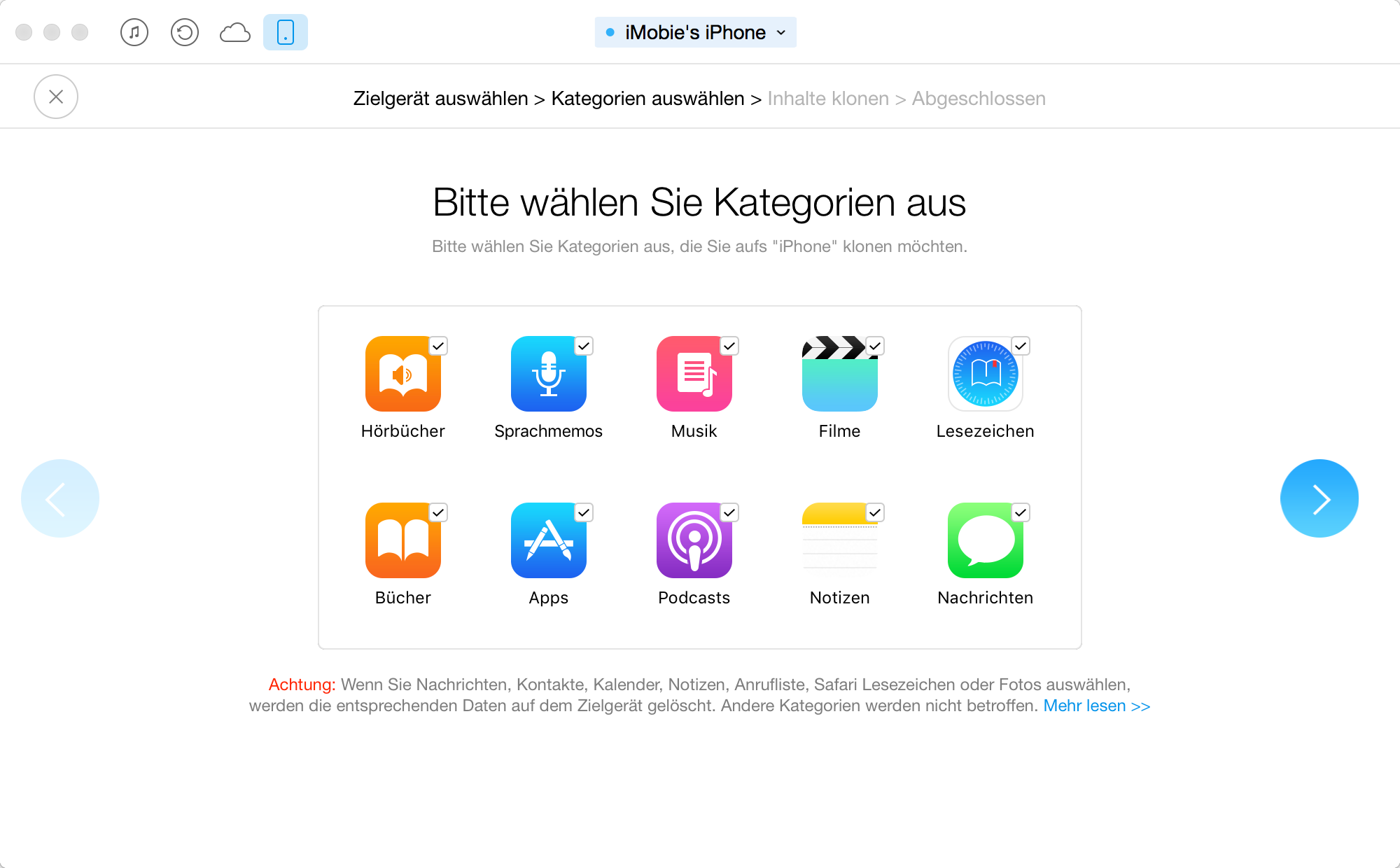 Die überschrieben Dateientypen