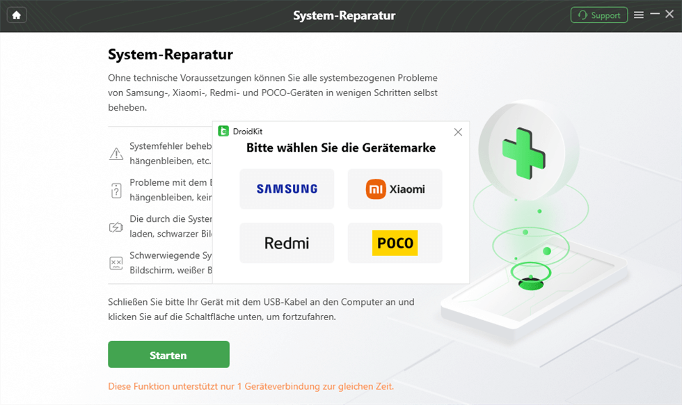 Klicken Sie auf Starten
