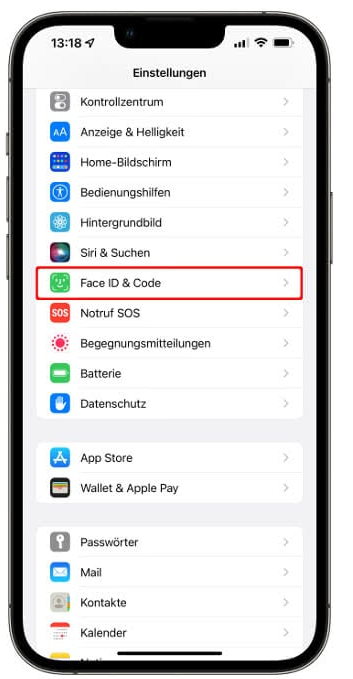 Face ID & Code