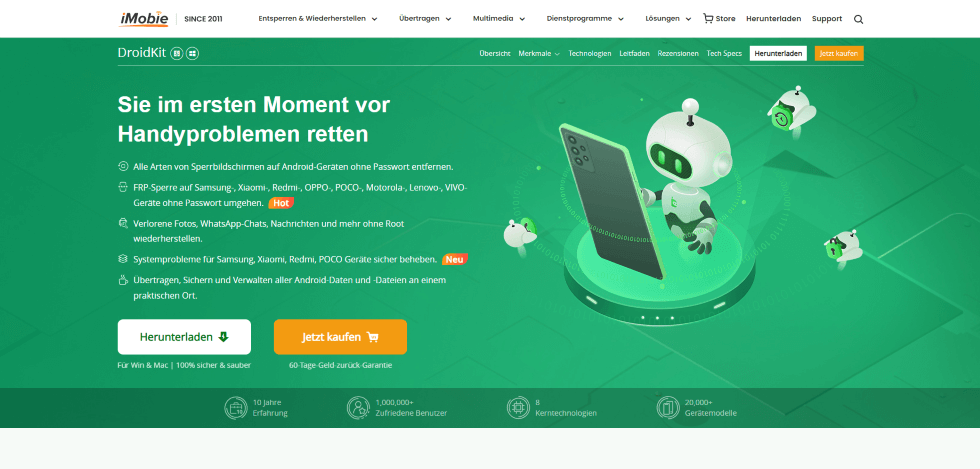 iMobie DroidKit Webseite