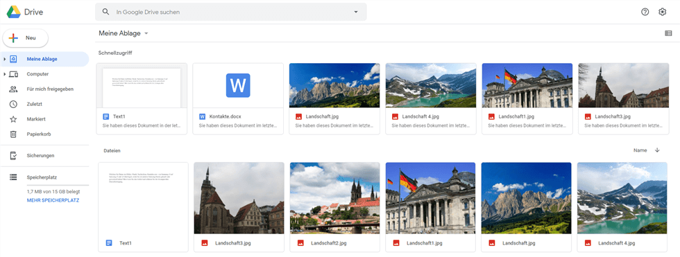 Fotos von Google Drive auf Mac herunterladen