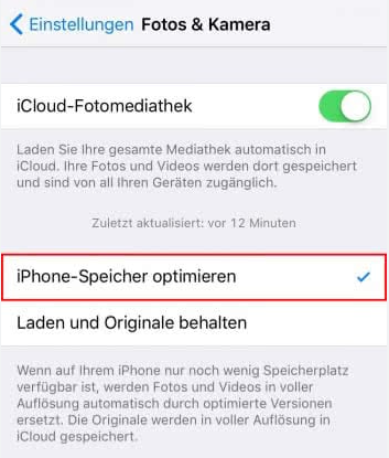 iPhone-Speicher optimieren