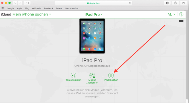 iPad löschen