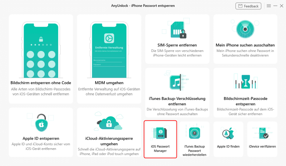 iPhone Passwörter verwalten