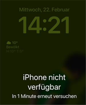 iPhone nicht verfügbar