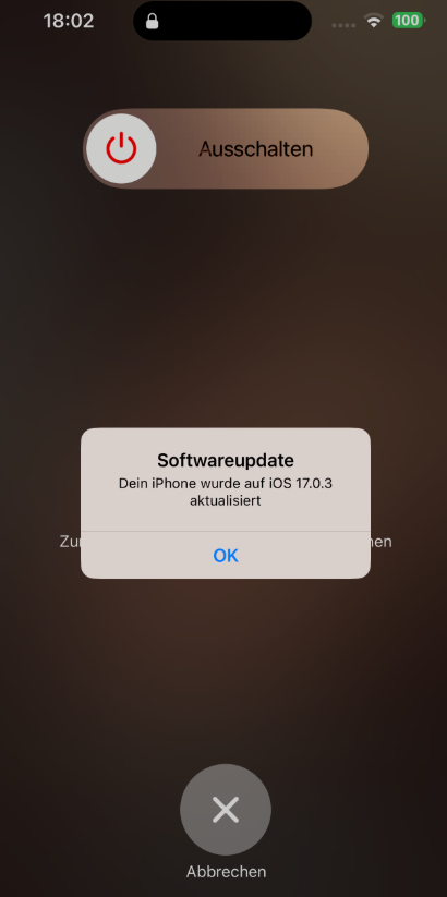 neues iphone software update jetzt installieren hängt