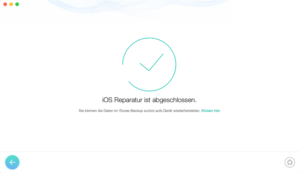 Reparatur jetzt fertig