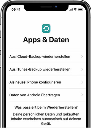 Aus Backup wiederherstellen