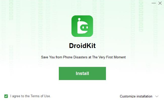 DroidKit von der offiziellen iMobie Website herunterladen und installieren
