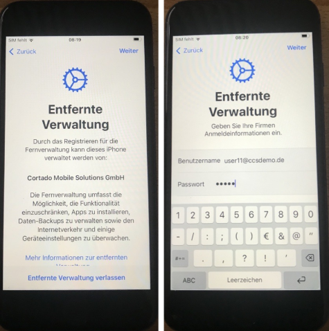 Fernverwaltung Bildschirm