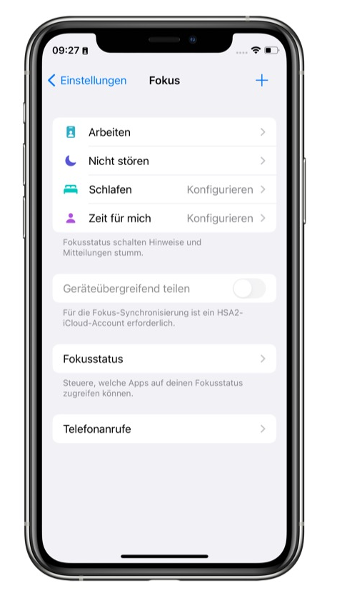 Fokus „Schlafen“ oder „Nicht stören“