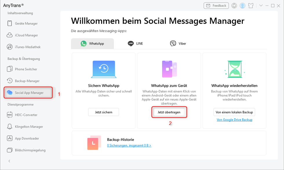 Whatsapp übertragen