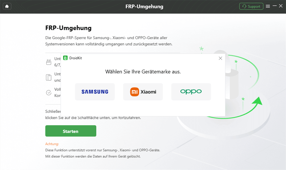 iMobie DroidKit – FRP-Umgehung – Starten
