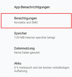 Berechtigungen