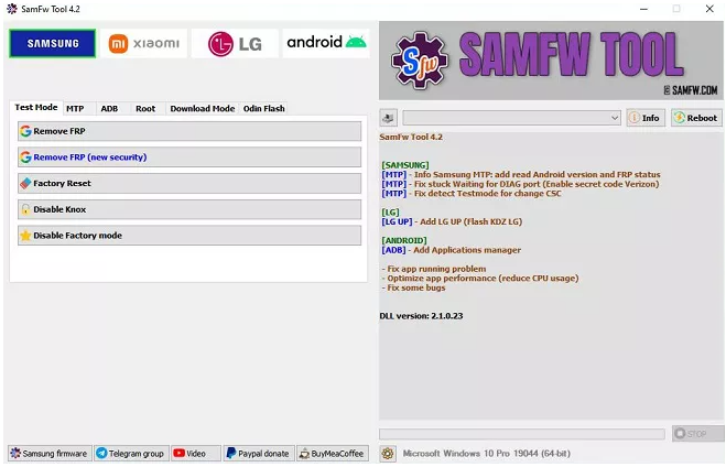 SamFW FRP Tool
