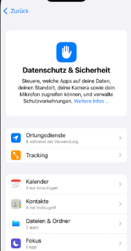 Datenschutz & Sicherheit