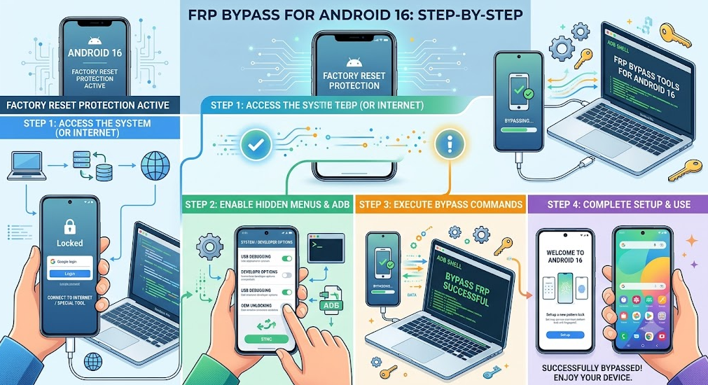 FRP Bypass Android 16