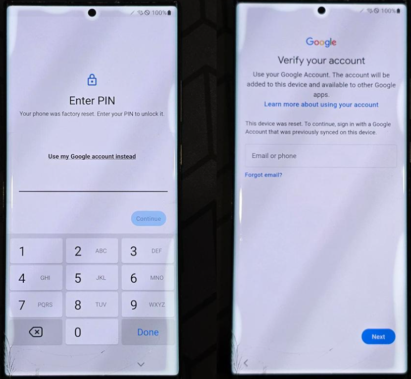 Google-Kontoverifizierung nach einem Werksreset auf einem Android-Gerät