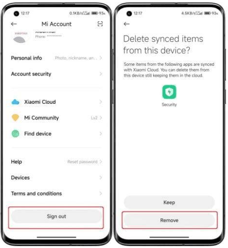 Mi-Konto auf Xiaomi über MIUI Einstellungen entfernen