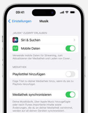 Mediathek synchronisieren