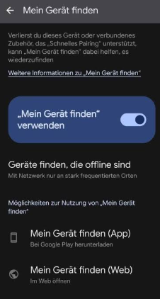 Mein Gerät finden