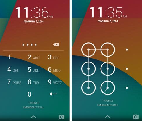 Android Sperrbildschirm mit PIN oder Muster vor der Entsperrung