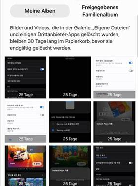 Gelöschte Bilder im Samsung Galerie-Papierkorb ohne PC wiederherstellen