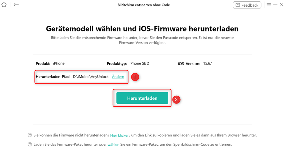 AnyUnlock-iOS-Firmware herunterladen