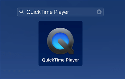 Zugriff auf den QuickTime Player auf dem Mac