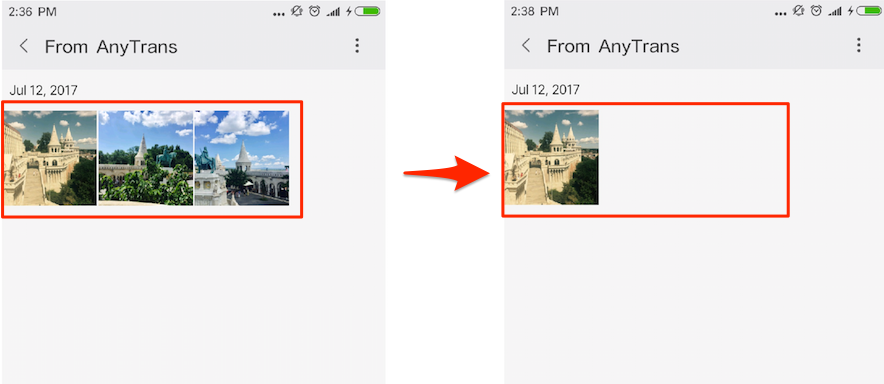 Android Bilder mit 1-Klick verstecken - Schritt 4