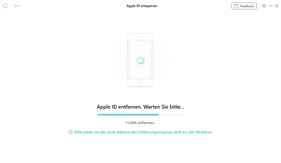 Apple ID entsperren jetzt entsperren warten