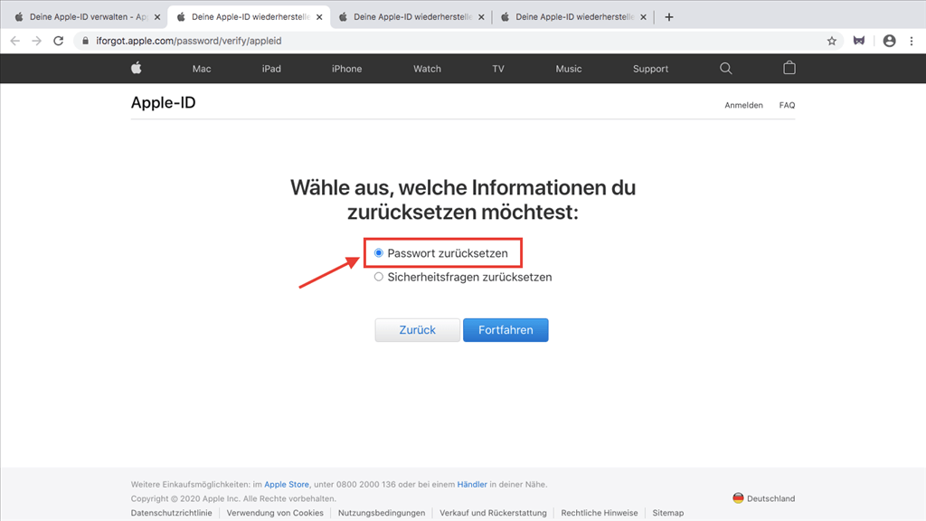 apple-id-passwort-zuruecksetzen