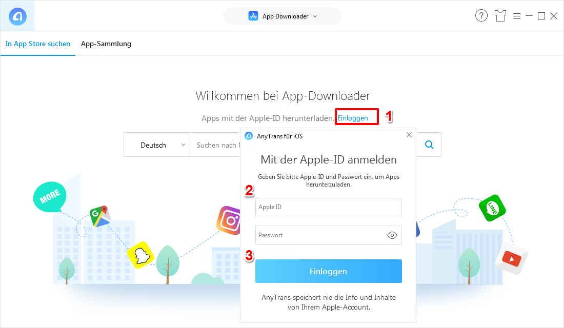 Software/Apps kostenlos downloaden – Schritt 2