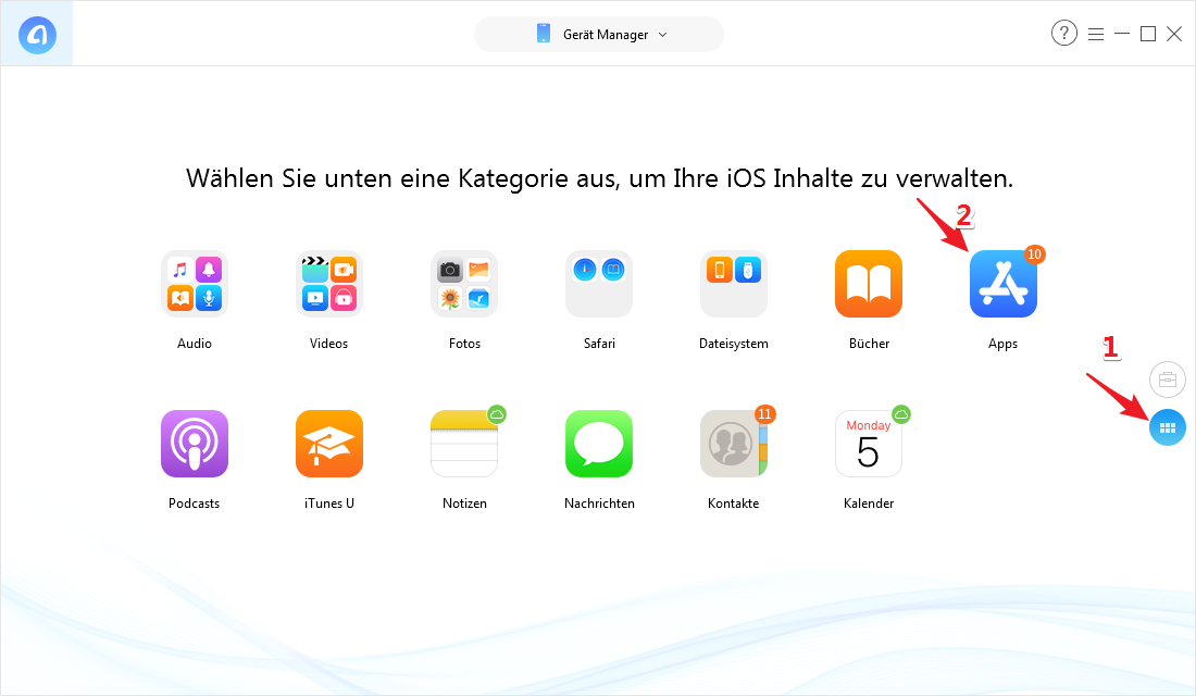 iPhone Apps auf Anderes übertragen