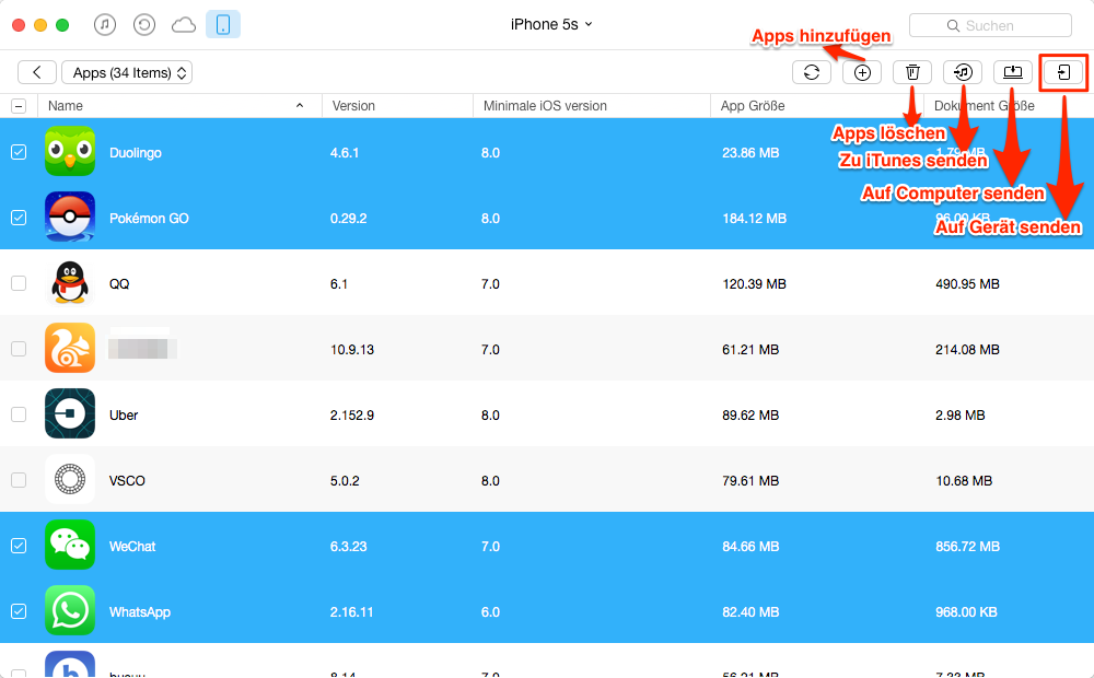 Apps vom iPhone auf iPad direkt übertragen – Schritt 4