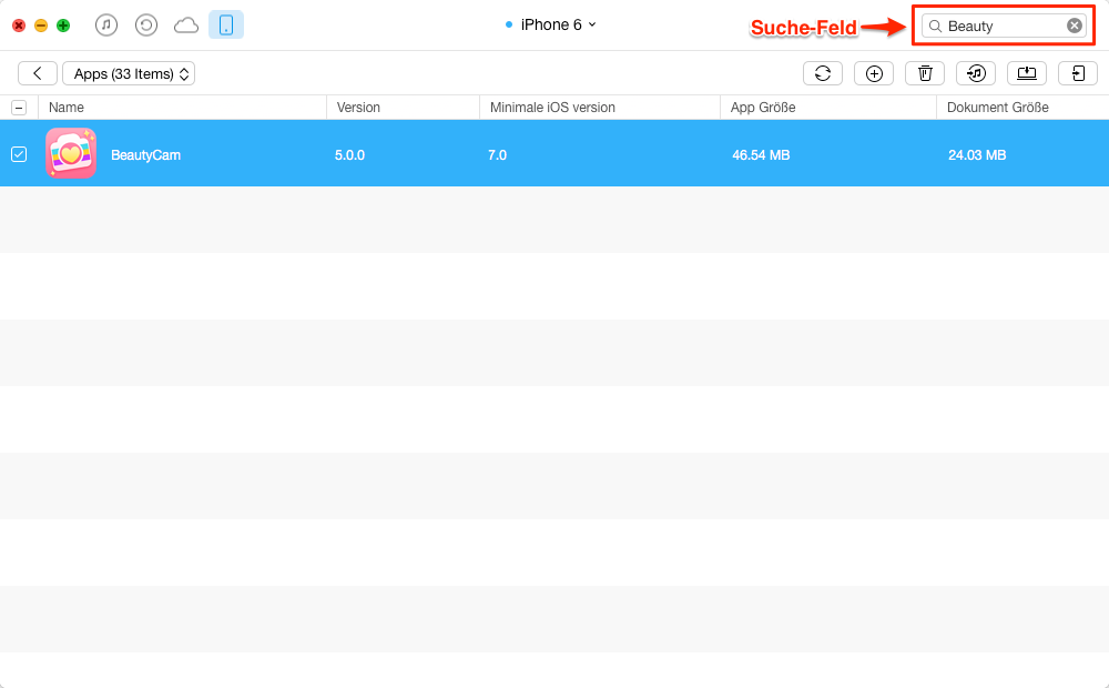 App zwischen iPhone und iPad versenden – Schritt 3