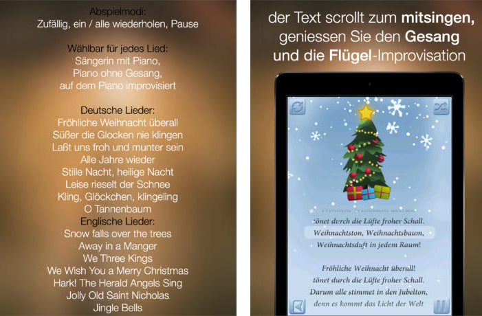 App für Weihnachtslieder – Weihnachtslieder