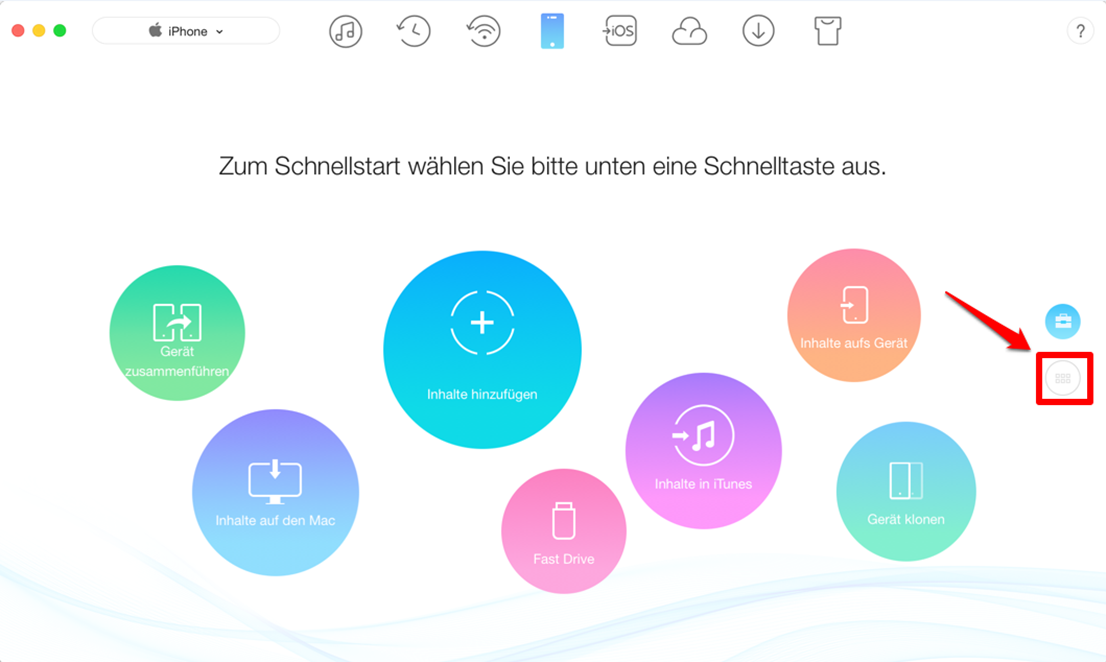 Bilder vom Mac auf iPhone 6 übertragen – Schritt 1