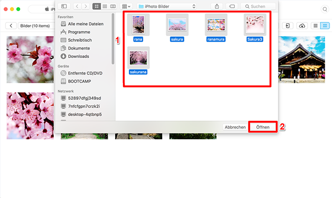Fotos von Mac auf iPhone 6 – Schritt 3