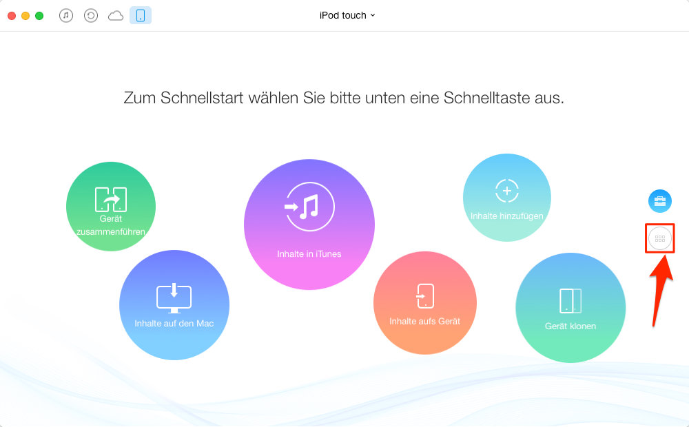 Musik vom iPod auf iTunes – Schritt 1