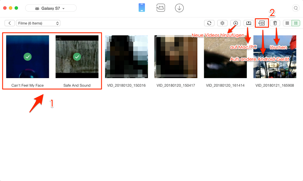 Handy Umzug Daten von Samsung auf Huawei übertragen iMobie