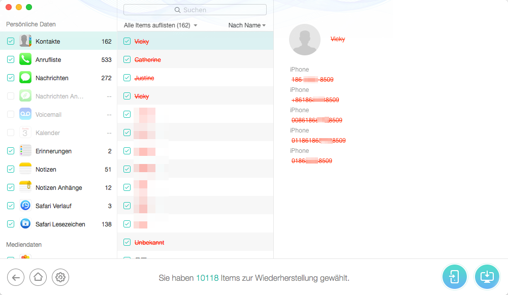 Datenrettung auf iPad ohne iTunes – Schritt 3