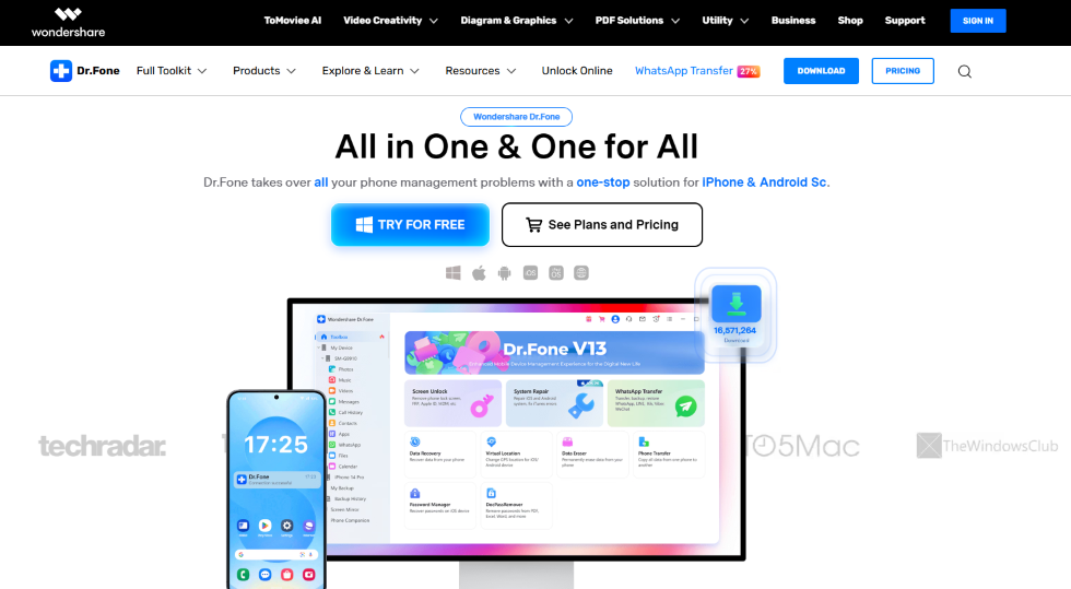 Dr.Fone Phone Manager (Android)